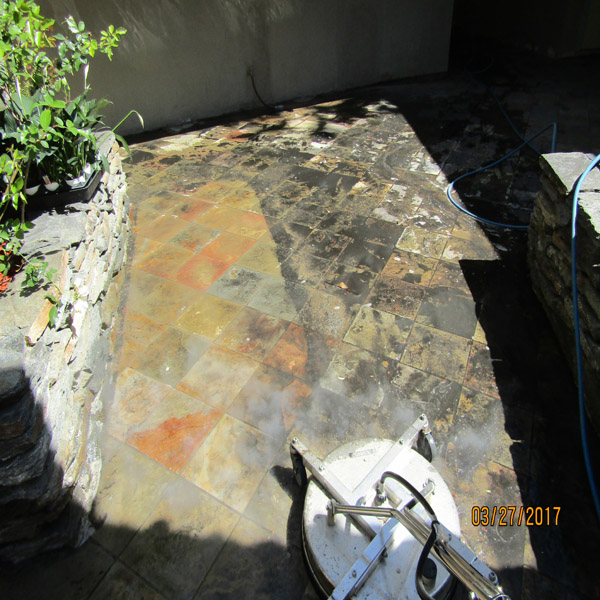 Decorative Concrete-Stone Cleaning Pressure Washing